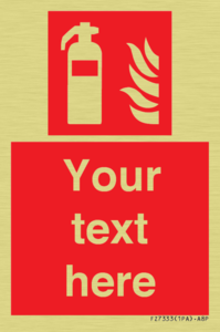 Custom Fire extinguisher Sign